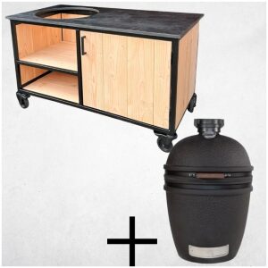 Combi-deal: Buitenkeuken Zwart HPL 150 cm + Bastard Urban