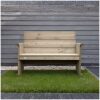 Tuinbank 2 zits lisse met achtergrond Tuinbank 2 zits lisse met achtergrond