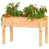 Verhoogde moestuinbak lariks B120 x D60 x H80 cm