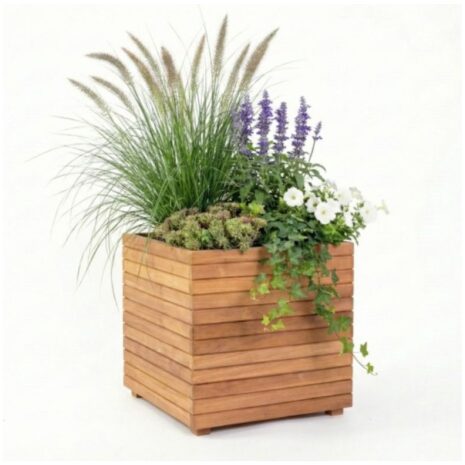 bloembak teakhouten 60x60x60