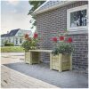 bloembakzitting 120 cm met achtergrond