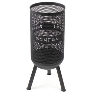 BonFeu BonVes 34 Zwart Vuurkorf met BBQ Rooster