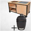combi Deal buitenkeuken Douglas en staal met opberkast en tegel 150 cm kamado urban large combi-Deal buitenkeuken Douglas en staal met opberkast en tegel 150 cm+ kamado urban large