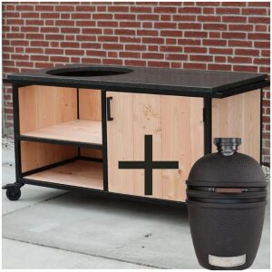 Combi-Deal Buitenkeuken Douglas met Impala Granieten Blad + Urban Large Solo