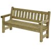 houten parkbank driezits