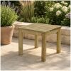 houten tuintafel 90 cm met achtergrond