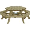 picknicktafel zeshoek
