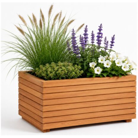 teakhouten bloembak monado 120x50x60