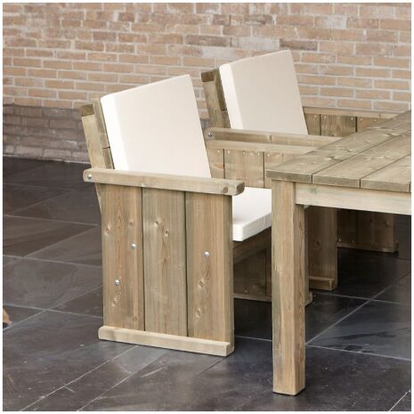 tuinstoel lisse met kussens