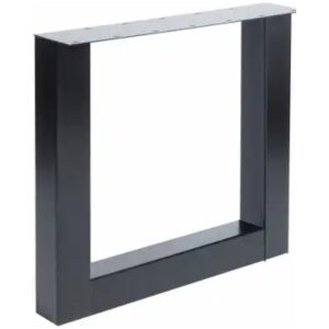 Metalen tafel onderstel U Regular 780 × 780 × 690 mm – Zwart (set van 2)