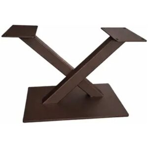 Metalen tafel onderstel Bigfoot 100 × 100 mm– Anodic Brown