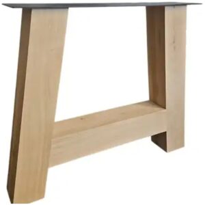 Eiken tafel onderstel A-vorm 880 × 720 mm (set van 2)