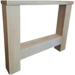 Eiken tafel onderstel H-vorm 880 × 720 mm (set van 2)