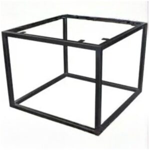 Metalen onderstel Iron Cube 700 × 700 × 380 mm – Zwart