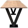 metaaal onderstel sta tafel V model