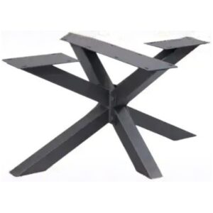 Metalen tafel onderstel Rex Mini 60 × 60 mm – Zwart