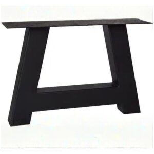 Metalen salon tafelonderstel A Mini 80 × 80 mm – Zwart (set van 2)