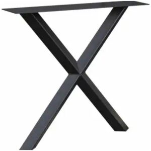 Metalen tafel onderstel Fantasy X 55x55 mm – Zwart (set van 2)