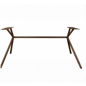 Metalen tafel onderstel Rex Long Roundline Ø 42 mm – Anodic Brown
