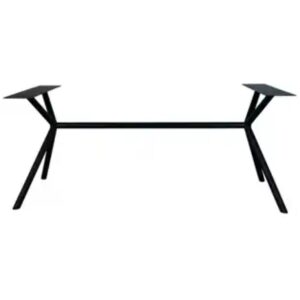 Metalen tafel onderstel Rex Long Roundline Ø 42 mm – Zwart