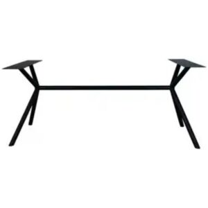 Metalen tafel onderstel Rex Long Roundline Ø 42 mm – Zwart