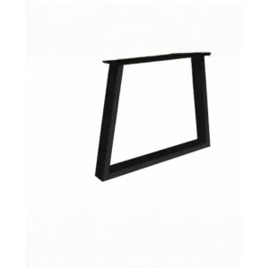 Metalen tafelonderstel Trapeze Fineline 100 × 40 mm – Zwart (set van 2)