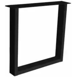 Metalen tafel onderstel U Mini 40x100 mm – Zwart (set van 2)