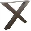metaal onderstel x anodic brown 100x100mm