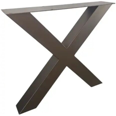 metaal onderstel x anodic brown 100x100mm