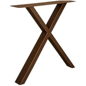 Metalen tafel onderstel X Fineline 780 × 780 × 720 mm – Anodic Brown (set van 2)