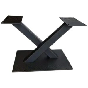Metalen tafel onderstel X Bigfoot V2 100 × 100 mm – Zwart
