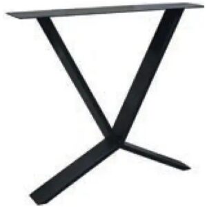 Metalen tafel onderstel X Special 780 × 780 × 720 mm – Zwart (set van 2)
