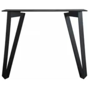 Metalen tafel onderstel Quatro 920 × 920 × 720 mm – Zwart (set van 2)