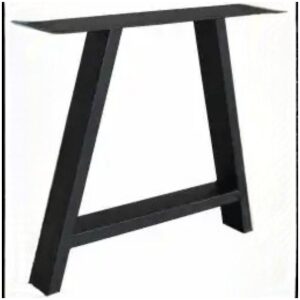 Metalen tafelonderstel A Fineline 100 × 40 mm – Zwart (set van 2)