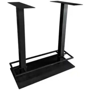 Metalen bartafel onderstel Bartafel Double 80 × 80 mm – Zwart