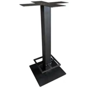 Metalen bartafel onderstel Bartafel Single 80 × 80 mm – Zwart