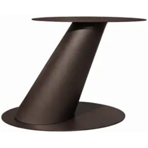 Metalen tafel onderstel Pilaar Ovaal Cursief 1000 × 650 × 720 mm – Anodic Brown