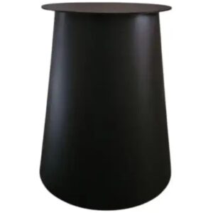 Metalen tafel onderstel Pilaar Rond Groot Ø 600 × 720 mm – Zwart