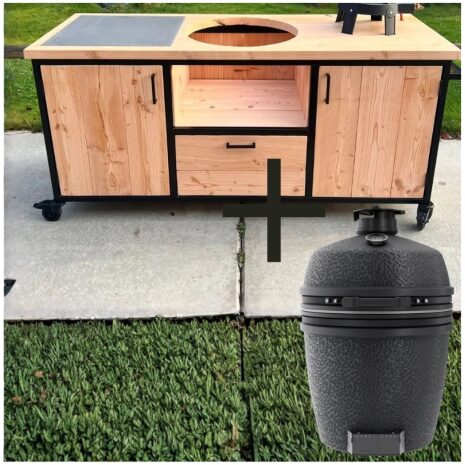 Combi Deal buitenkeuken industrieel the bastard pro large solo graphite