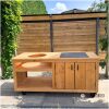 Kamado tafel Douglas 180 cm voor Compact kamado