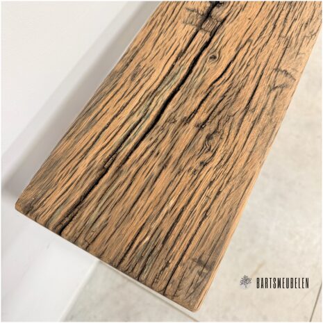 Oud eiken zwevende wandplank 60 cm WP-011