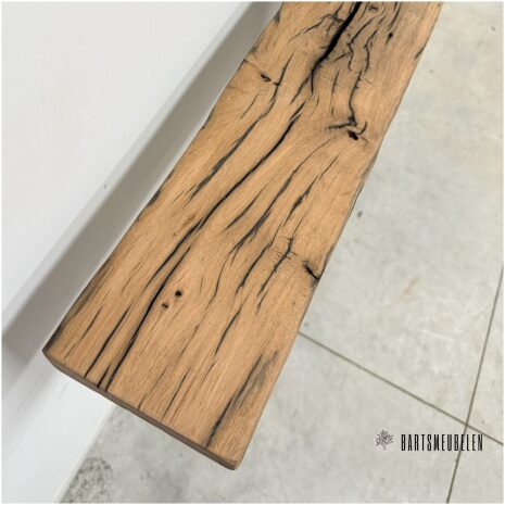 Oud eiken Rustieke wandplank 120cm WP-023