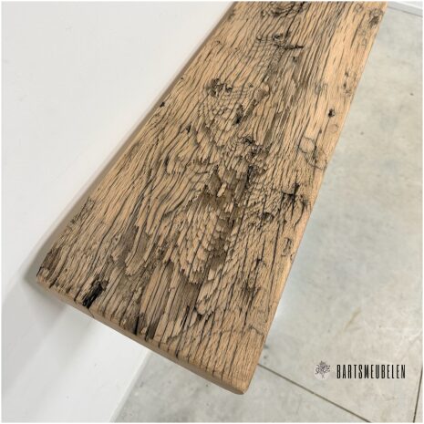 Wandplank rustiek oud eiken 120 cm WP-019