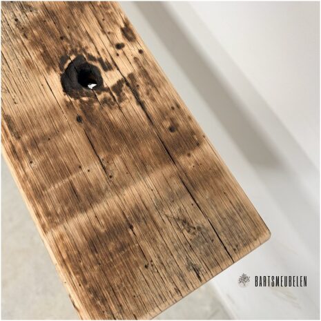 zwevende wandplank 100 cm rustiek eiken WP-018